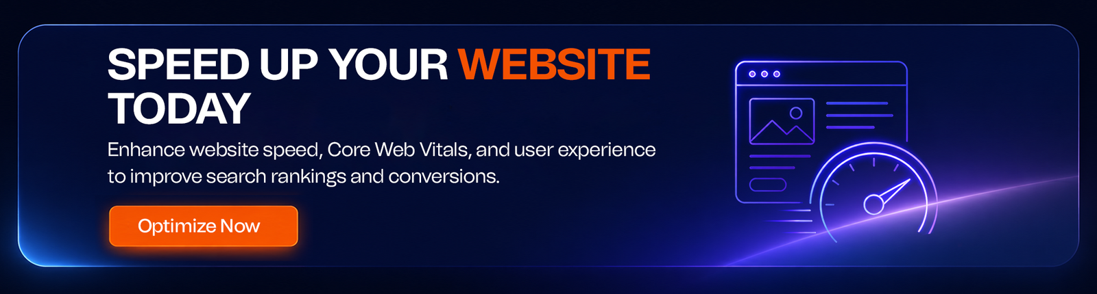 Speed Up Website Banner