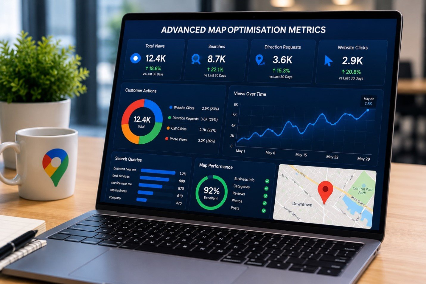 Advanced Map Optimisation Metrics